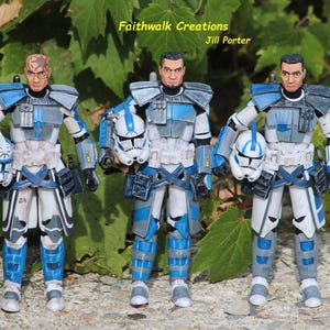 Custom Hand-Painted 6" Star Wars Action Figure: Bad Batch or Clone Trooper image 16