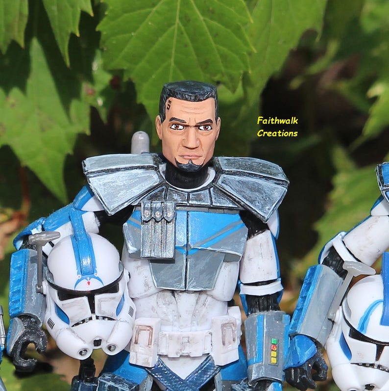 Custom Hand-Painted 6" Star Wars Action Figure: Bad Batch or Clone Trooper Fives