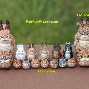 Custom Painted Loth KITTENS 3D printed figure from Star Wars Rebels, 1/12 or 1/6th scale, can do CUSTOM COLORS