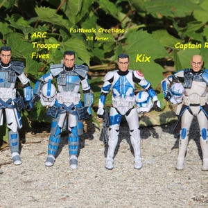 Custom Hand-Painted 6" Star Wars Action Figure: Bad Batch or Clone Trooper image 10