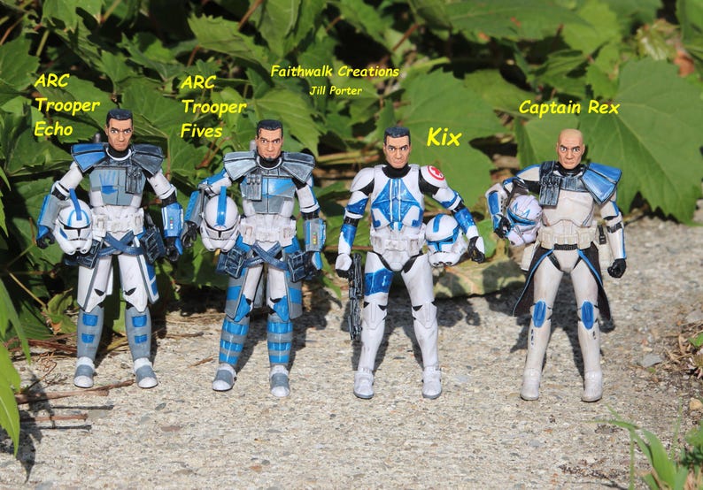 Custom Hand-Painted 6" Star Wars Action Figure: Bad Batch or Clone Trooper image 10