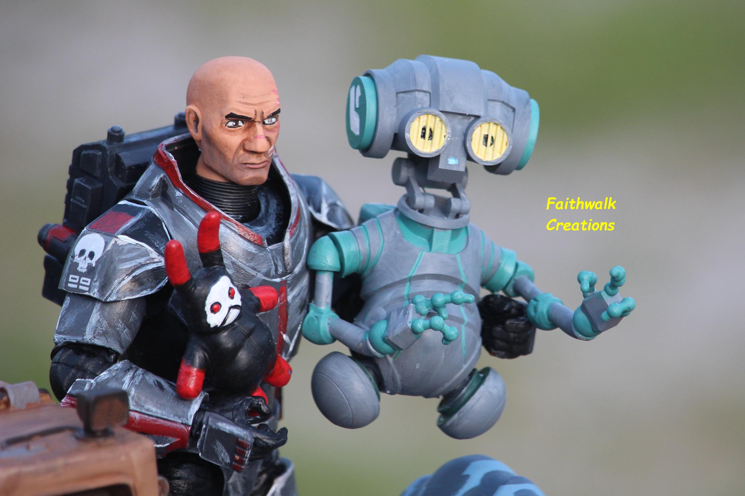 Star Wars Clone Wars Bad Batch 3D Printed, Hand Painted AZI Droid