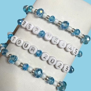 Backstreet Boys Vegas Residency*NEW* The Sphere Tour 2025 sparking millenium bracelet stack! Personalizable!