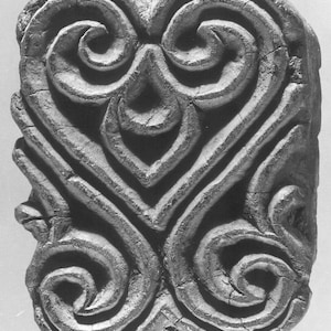 Wooden Fabric STAMP Medieval design Printing Block XIth century