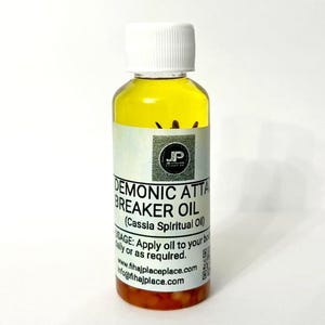 Demonic Attack Breaker Spiritual oil/ Cassia Spiritual oil