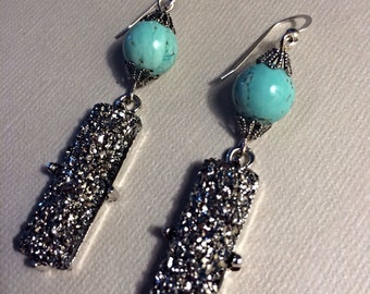 Turquoise sparkle Earrings