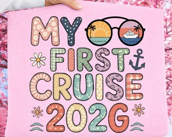 My First Cruise 2026 PNG | Cruise Shirt Design, Family Cruise 2026 PNG, Vacation Cruise Png, Sublimation PNG, Summer Cruise Digital