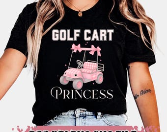 Pink Coquette Golf Cart PNG: Princess Bow Design (300 DPI Digital Download