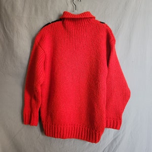 Vintage Intarsia Knit Pullover Sweater image 2