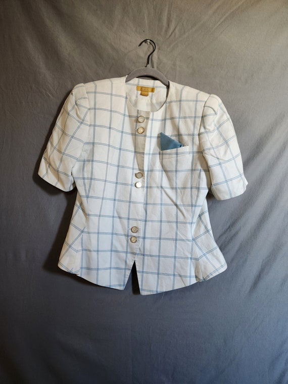 Vintage Robinsons Plaid Suit Jacket