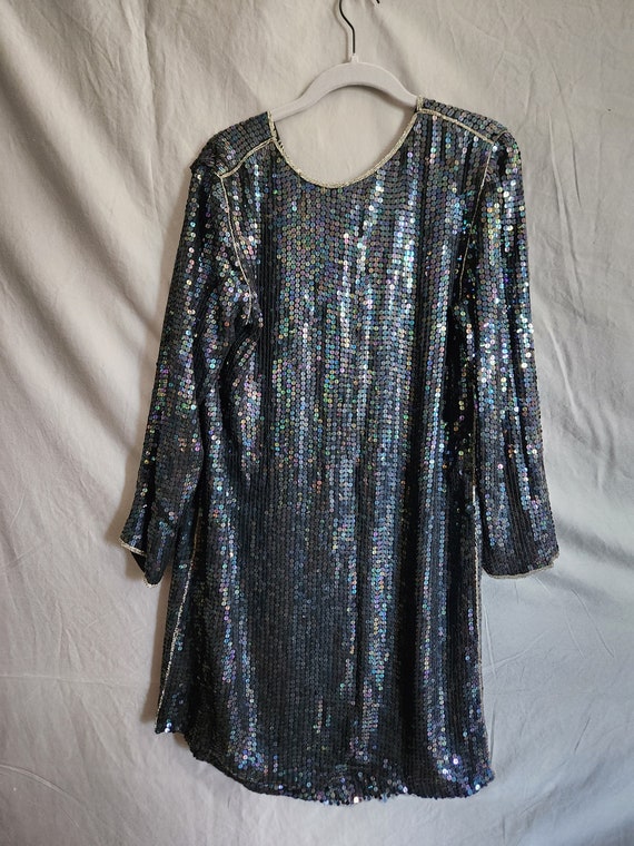 Vintage Jewel Queen Beaded Sequin Dress - image 2