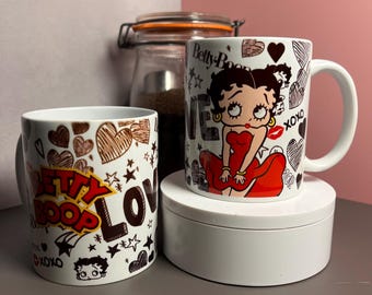 Flapper Girl Themed 11 oz Ceramic Mug - Coffee - Tea - Cartoon