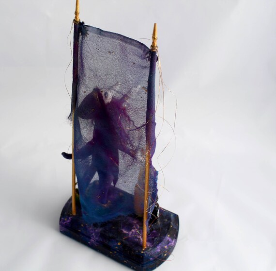 night /& day wizard alchemist miniature fantasy sculpture sorcerer/'s apprentice sorcerer
