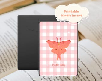 Funda para Kindle, Paperwhite, Moth, Bonita, Booktok, Impresión en casa, Funda transparente, Diseño femenino, Guinga, Fantasía, Básica, Coloursoft