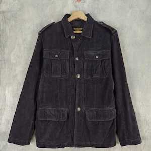 Vintage 90s Polo Ralph Lauren Jeans Military Style Corduroy Jacket