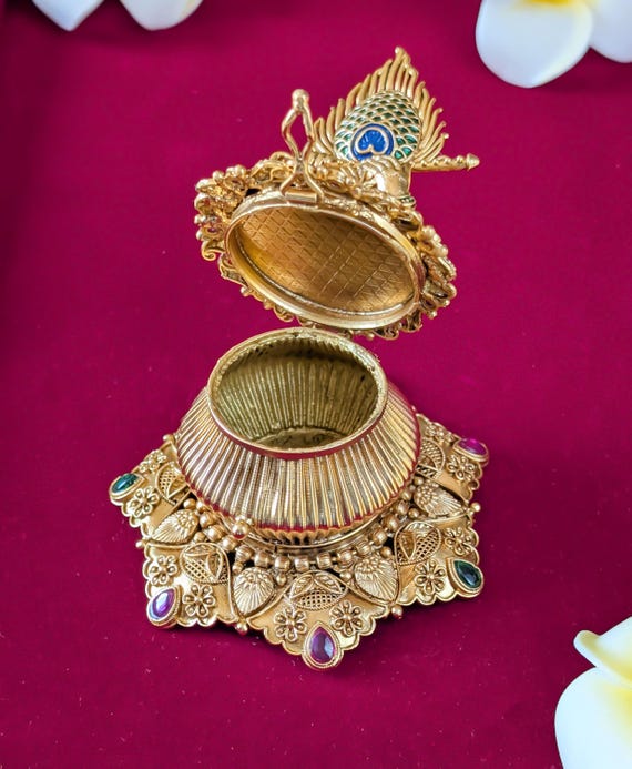 と*ん様 【正規品】CINDRO ガレージキット klondike シンドロ ク Gold Plated Sindoor Box: Indian Temple Jewelry, Peacock Design - Etsy