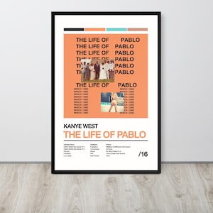 Kanye West - The Life of Pablo - Yeezy, Minimal Poster Art, Hip Hop, Yeezus, Yeezy Fan Art, Modern Rap Art, Music Memorabilia, Digital Art