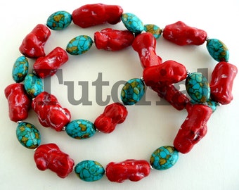 TUTORIAL:  Faux Coral Tube Beads