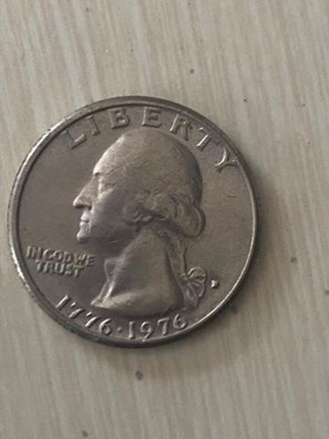 1776-1976 Bicentennial Quarter. No Mint Mark. 25c Cent