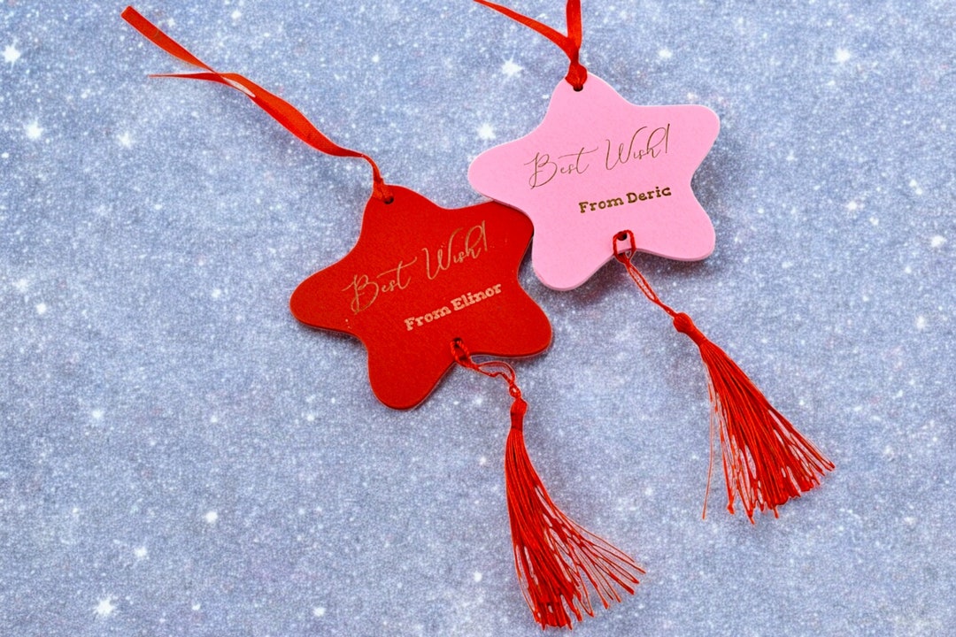 Customiz Stars Customizable Star-shaped Ornaments - Personalize Your Best Wishes - Etsy