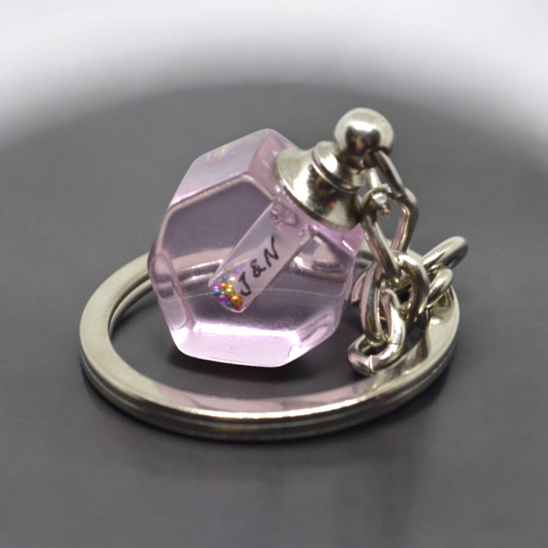 Name On Rice Ring Personalized Name-on-rice Pendant Octagonal Heart Shape | Unique Gift ...