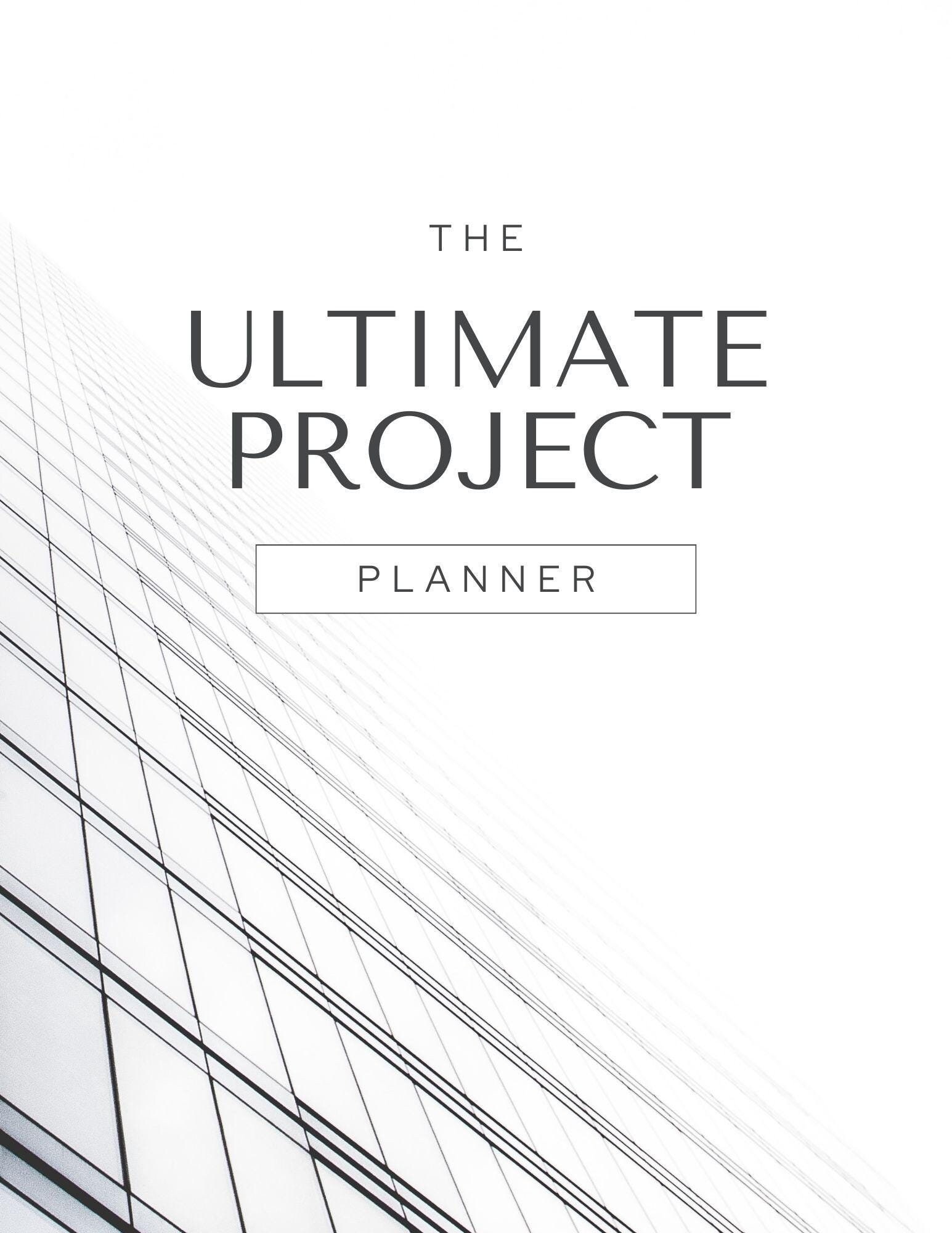 The Ultimate project Planner, Premium PDF Planners, Digital Planners, Gift for him, Gift for her