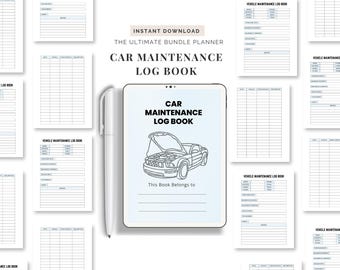 車のメンテナンスログブック、車両サービス記録簿、自動車ログブック、オーガナイザーギフト