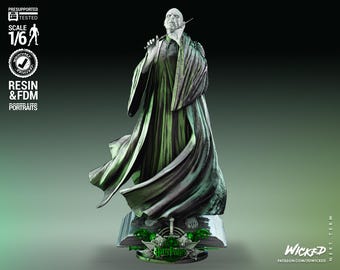 Voldemort Harry Potter Statue Wicked3d resin 3dprint  figure, miniature unpainted