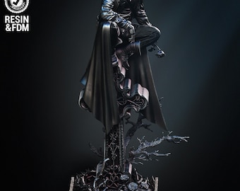 The Crow Statue Wicked3d resin 3dprint  figure, miniature unpainted