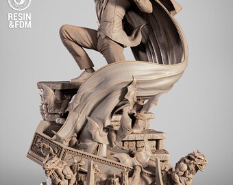 Drakula Vampire Statue Wicked3d resin 3dprint Marvel figure, miniature unpainted