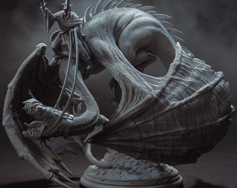 Witch-king LOTR Fan Art Statue Bulkmancer resin 3dprint figure, miniature unpainted