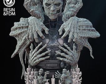 Doctor Strange Dead Strange Bust Wicked3d resin 3dprint Marvel figure, miniature unpainted