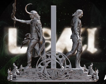 Loki Sezon 2 Diorama Wicked3d resin 3dprint figure Marvel, unpainted miniature