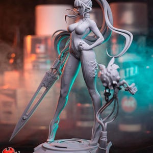 Estátua Eve Stellar Blade z żywicy H3LL Creator, miniatura, niepomalowana imagem 8