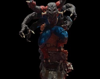 Statua di Spiderman Man-Spider Monster Wicked3d, figura in resina stampata in 3D, miniatura dipinta