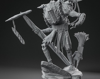 Monoco Expedition 33 Fan Art Statue Bulkmancer resin 3dprint figure, miniature unpainted