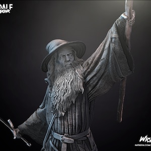 Gandalf W´adca Pierścieni Statua Wicked3d Zeig die figur, 3dprint, niedliche miniatur