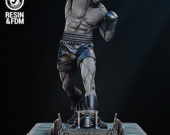Apollo Creed Statue Wicked3d resin 3dprint figure, miniature unpainted