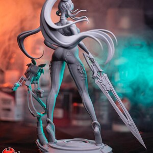 Estátua Eve Stellar Blade z żywicy H3LL Creator, miniatura, niepomalowana imagem 9