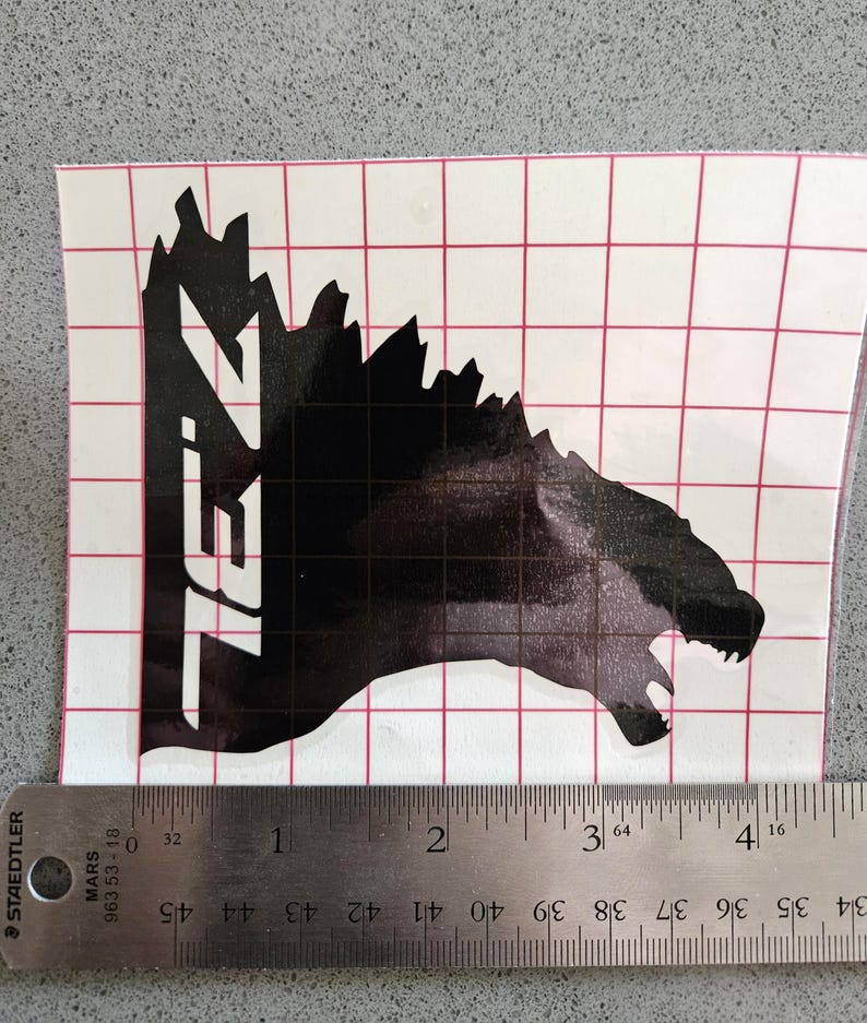 Godzilla Block Lettering 7.3L Godzilla Vinyl Decal Perfect for Your Vehicle Equipped With the ...