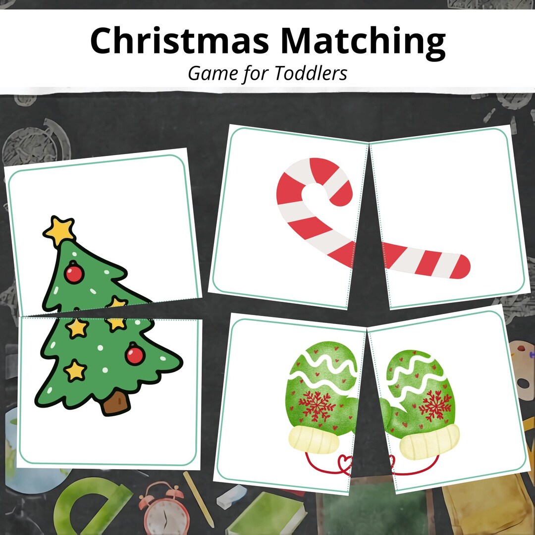 Christmas Matching Game for Toddlers – Montessori Activity (printable ...