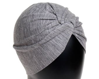 Gray Turban Hat Women's Turban Spring Fashion Spring Accessories Fall Fashion Women's Hat Gray Hat Winter Accessories