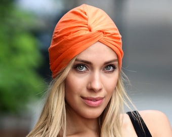 Soft Turban Hat Summer Hat Women's No-Tie Turban Everyday Turban Adult Turban Packable Turban