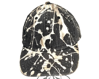 Splatter Denim Baseball Cap: Trucker Hat