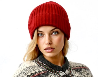 Melt The Ice Hat, Red Knit Protest Hat
