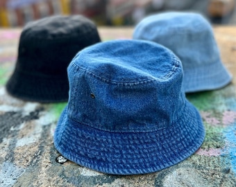 Authentic GUCCI GG Denim Bucket Hat - Etsy