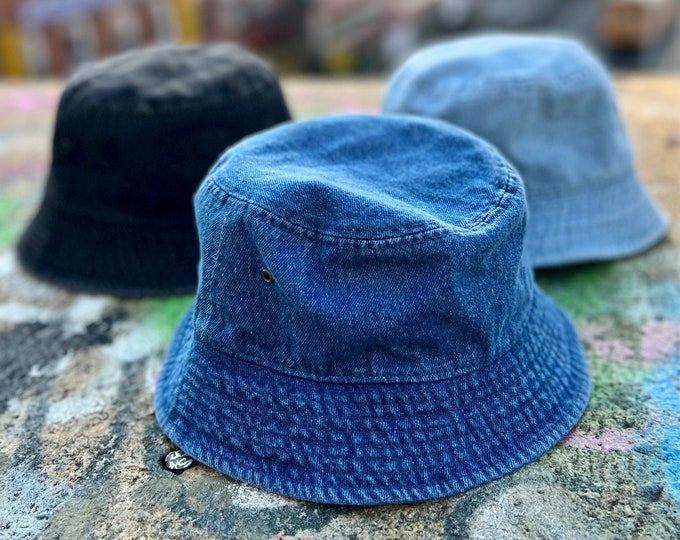 Denim Bucket Hat: Men's Hip Hop Fashion Sun Hat