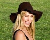 Boho Fringe Fedora Hat Fall Fashion Fall Accessories Wide Brimmed Fedora Fall Hat Women's Hat Floppy Fedora 1970s