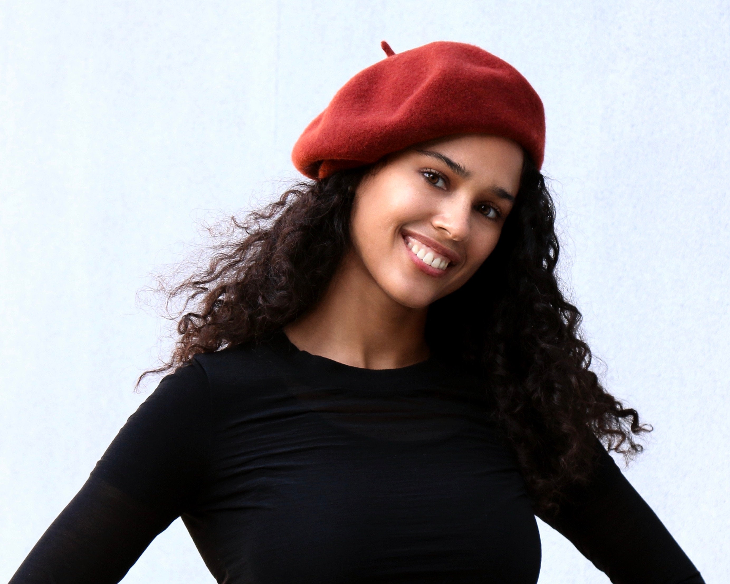 Wool French Beret Hat: Knit & Felted - Etsy