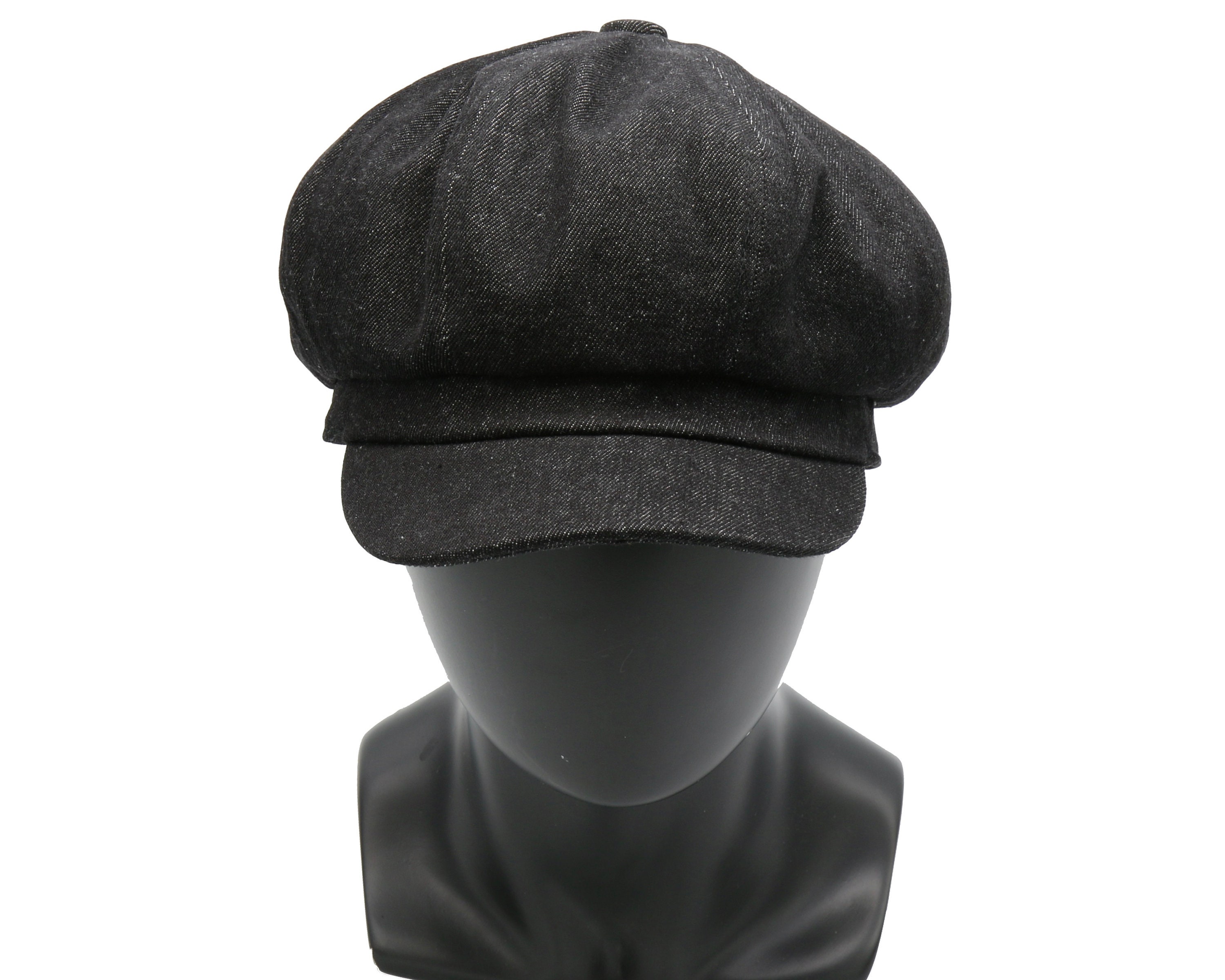 Newsboy Hat With Visor, Denim Newsboy Cap, Soft Hat Packable